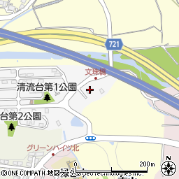 兵庫県川西市清流台17-16周辺の地図