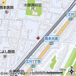 朝日新聞　島本町・上牧支店周辺の地図