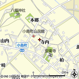愛知県西尾市小島町本郷25周辺の地図