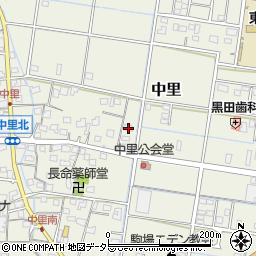 静岡県焼津市中里593周辺の地図