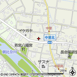 静岡県焼津市中里1036周辺の地図