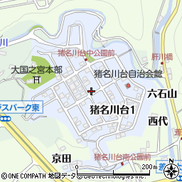 兵庫県川辺郡猪名川町猪名川台周辺の地図