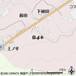 愛知県新城市庭野藤ノ本周辺の地図
