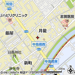 ローソンストア１００岡崎中島町店周辺の地図
