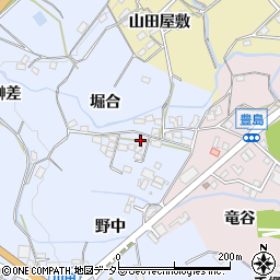 愛知県新城市川田堀合5-21周辺の地図