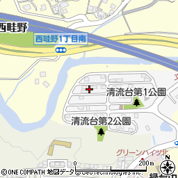 兵庫県川西市清流台8周辺の地図