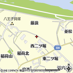 愛知県西尾市上町藤浪17周辺の地図