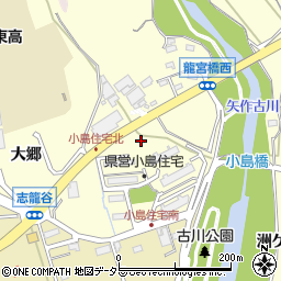 愛知県西尾市小島町大迫間周辺の地図