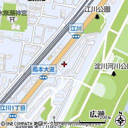 府営島本江川住宅６周辺の地図