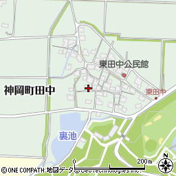 兵庫県たつの市神岡町田中134周辺の地図