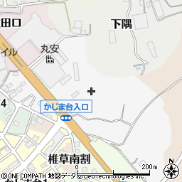 愛知県常滑市中椎田周辺の地図