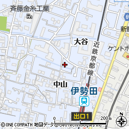 セブンイレブン宇治伊勢田中山店周辺の地図