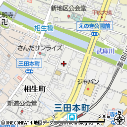 兵庫県三田市相生町4周辺の地図