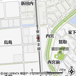 愛知県幸田町（額田郡）菱池（宮下）周辺の地図