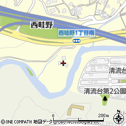 兵庫県川西市西畦野八幡尻周辺の地図