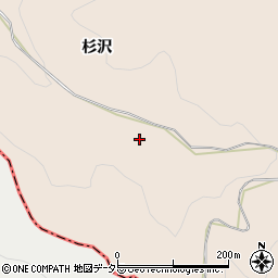 愛知県岡崎市上衣文町杉沢周辺の地図