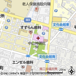 中山区民館周辺の地図