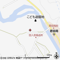 広島県三次市君田町西入君154周辺の地図