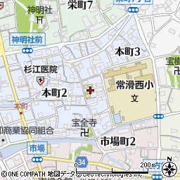 愛知県常滑市本町3丁目143周辺の地図