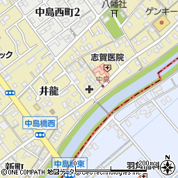 碧海信用金庫中島支店周辺の地図