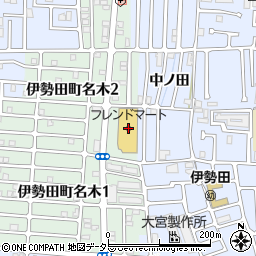 フレンドマート伊勢田店周辺の地図