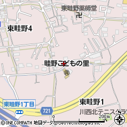 兵庫県川西市東畦野3丁目5周辺の地図