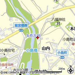 愛知県西尾市小島町山内6周辺の地図