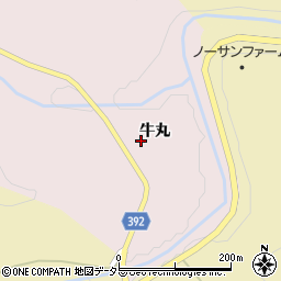 愛知県新城市竹ノ輪牛丸周辺の地図