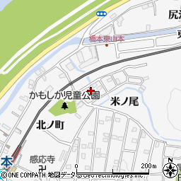 京都府八幡市橋本米ノ尾周辺の地図