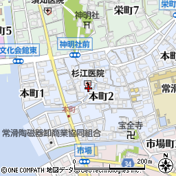 杉江医院周辺の地図