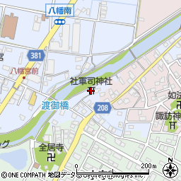 社軍司神社周辺の地図