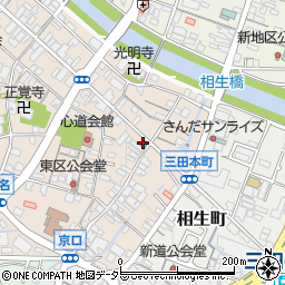 三田本町郵便局周辺の地図