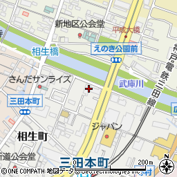 兵庫県三田市相生町3周辺の地図