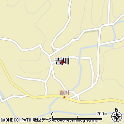愛知県新城市吉川周辺の地図