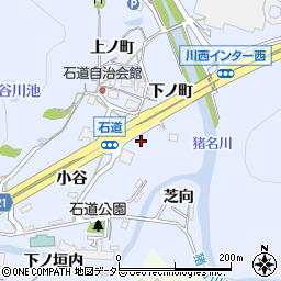 兵庫県川西市石道久保ノ上周辺の地図
