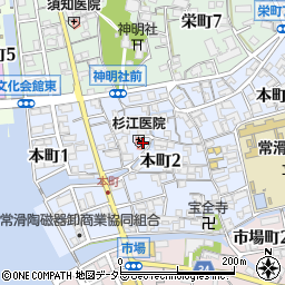 杉江医院周辺の地図
