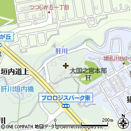兵庫県川辺郡猪名川町肝川畦田周辺の地図