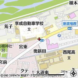 愛知県西尾市新渡場町大西1周辺の地図