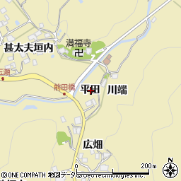 兵庫県宝塚市玉瀬平田周辺の地図
