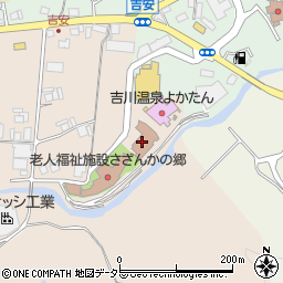 三木市吉川支所周辺の地図