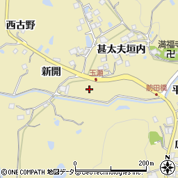 兵庫県宝塚市玉瀬樋口周辺の地図