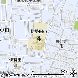 宇治市立伊勢田小学校周辺の地図