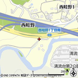 兵庫県川西市西畦野宮垣内周辺の地図