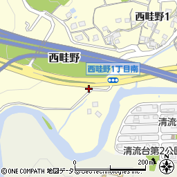 兵庫県川西市西畦野（宮垣内）周辺の地図