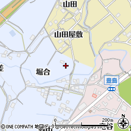 愛知県新城市川田堀合32-10周辺の地図