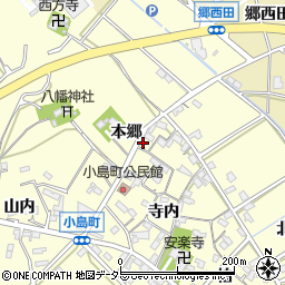 愛知県西尾市小島町本郷15周辺の地図