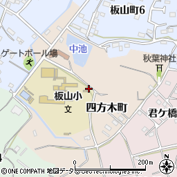 愛知県半田市四方木町周辺の地図