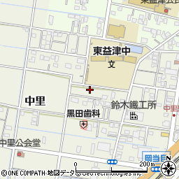 静岡県焼津市中里406周辺の地図