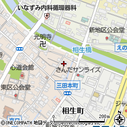 兵庫県三田市三田町4周辺の地図