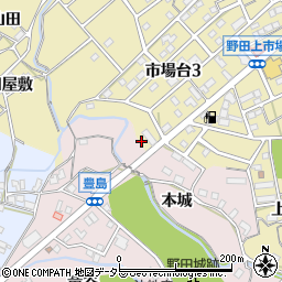 愛知県新城市市場台3丁目9周辺の地図